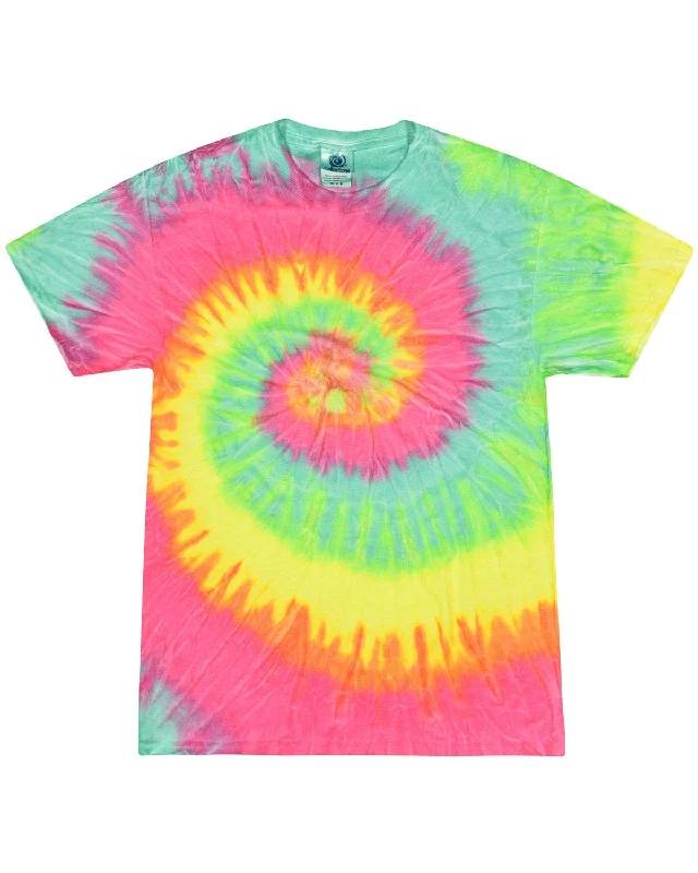 Tie-Dye 100% Cotton Tie-Dyed T-Shirt | Minty Rainbow