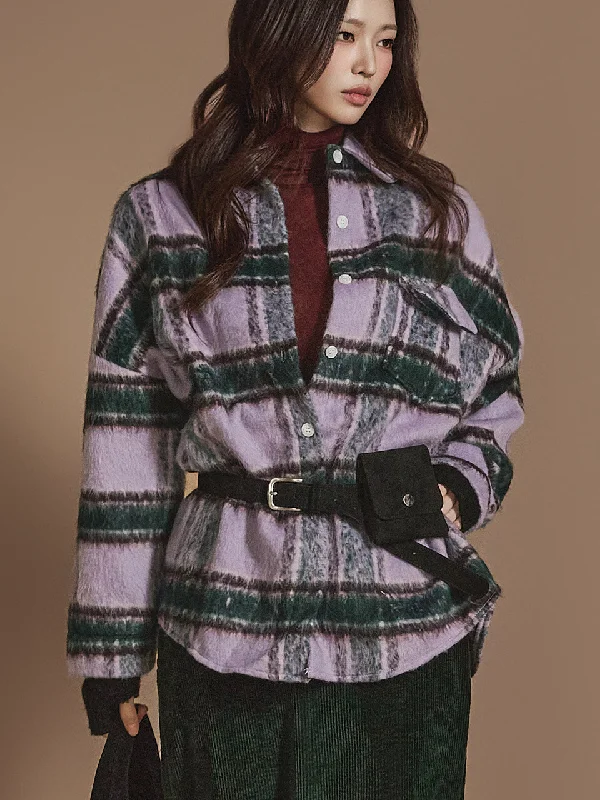 Act Fast S692 Plaid Pocket Shirt
