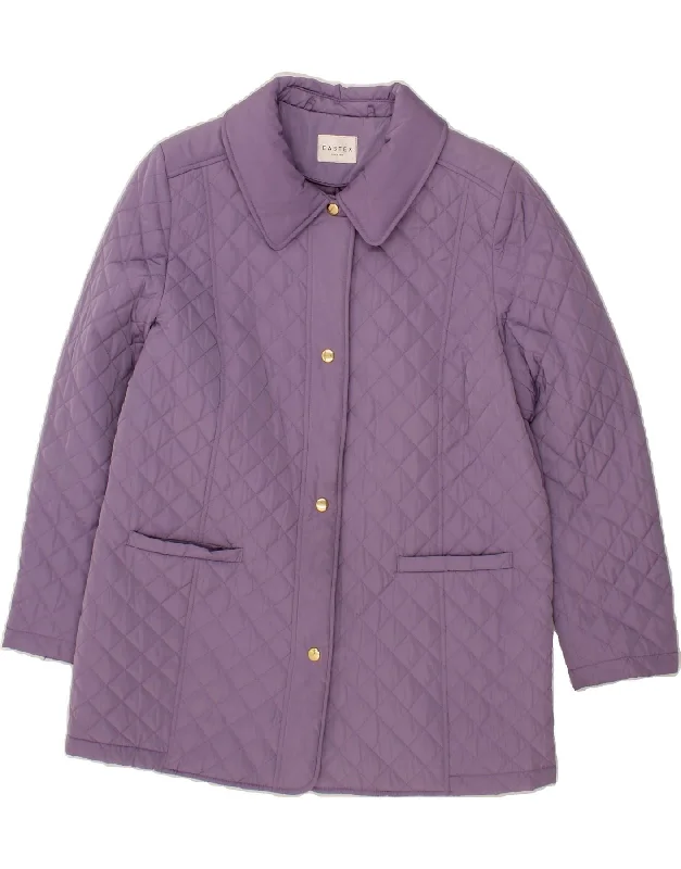 Overstock Clearance EASTEX Womens Quilted Jacket UK 16 Large Purple