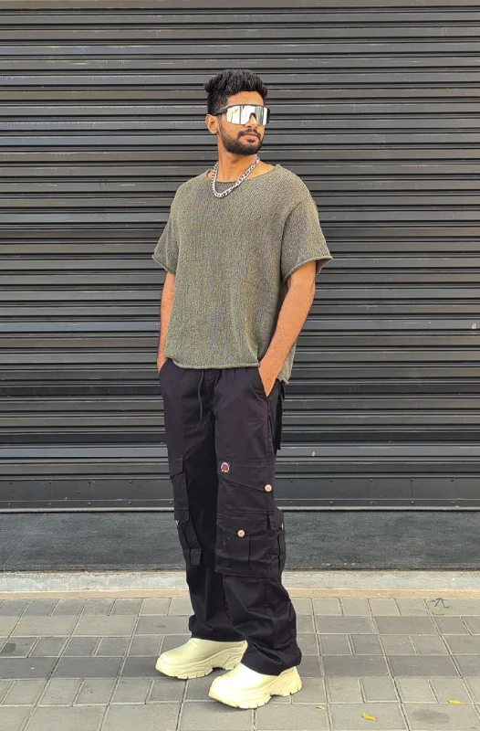 Hype Flap Pocket Straight Fit Cargo Trouser