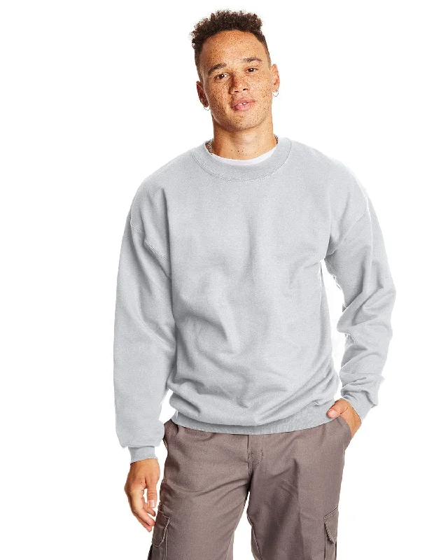 Hanes Ultimate Cotton Crewneck Sweatshirt | Light Steel