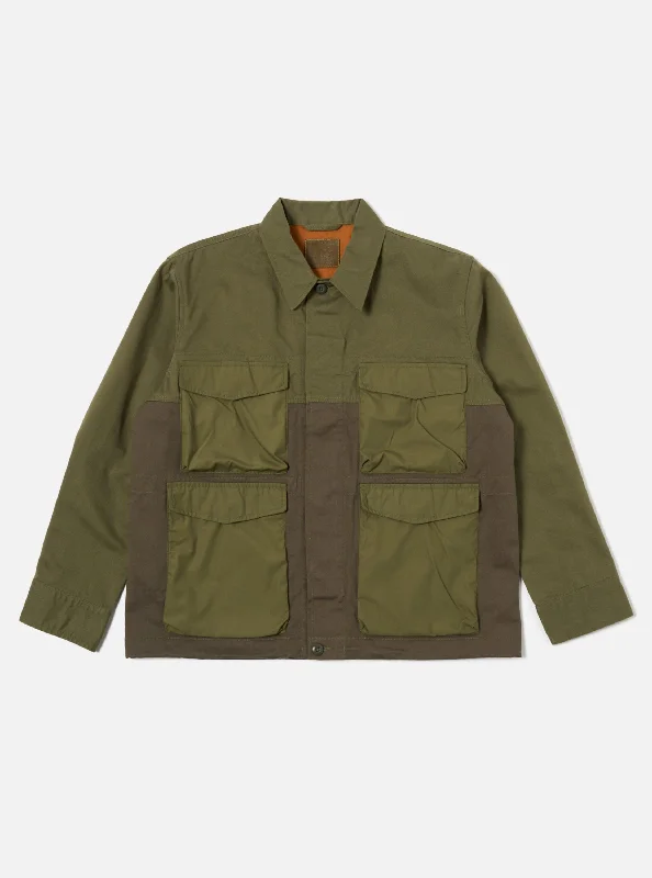 master-piece x Universal Works Parachute Field Jacket II in Olive Twill