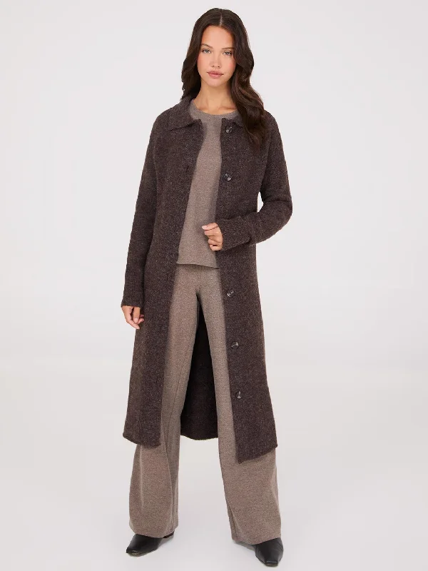 Weekend Offers That Delight Collared Button-Front Duster