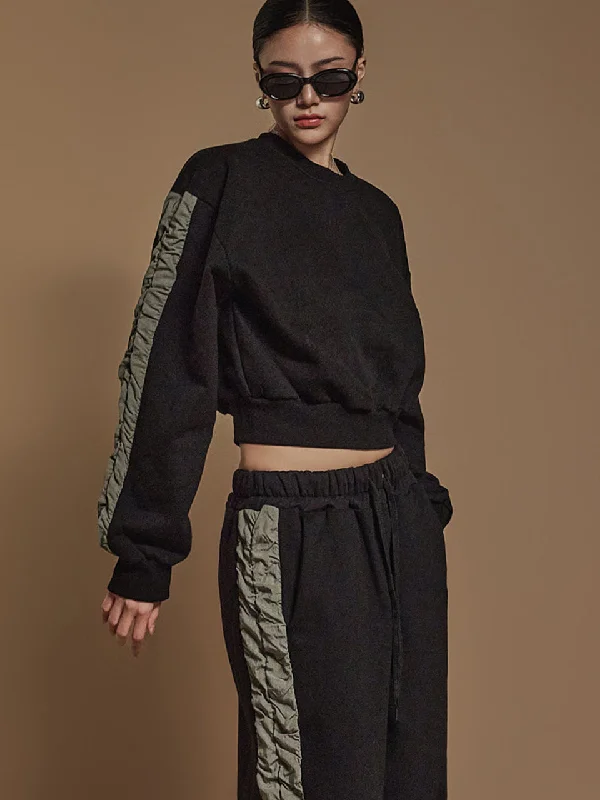 Final Sale E3591 Color Contrasting Sweatshirt