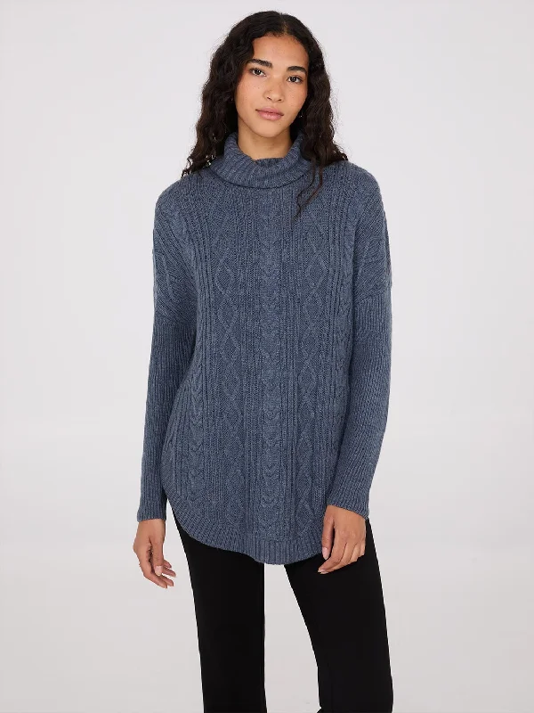 Value Deals Multi-Cable Turtleneck Sweater