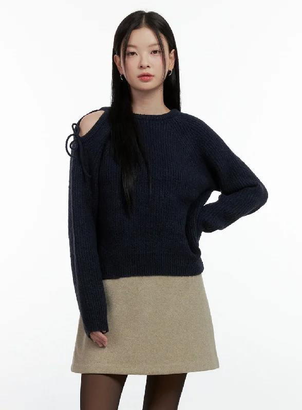 Limited Stock Shoulder Cut-Out Sweater ON408