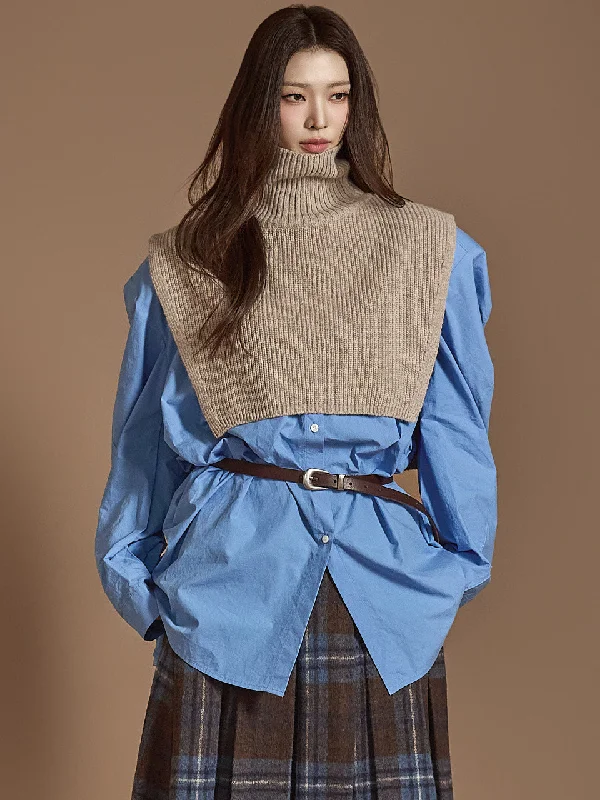 Weekend Deals That Amaze E2889 Turtleneck Knit Vest
