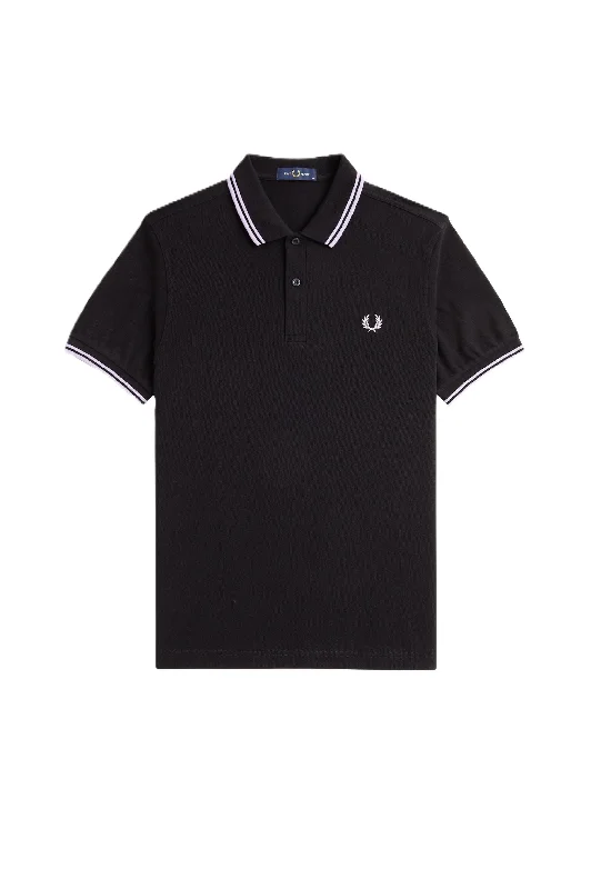 Fred Perry Twin Tipped Polo Shirt Black/Violet