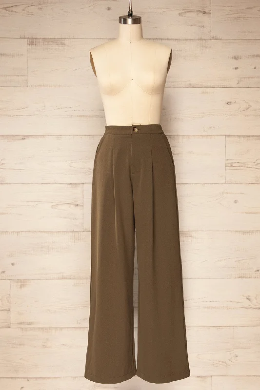 Weekend Offers That Delight Montreux | High-Waisted Khaki Pants