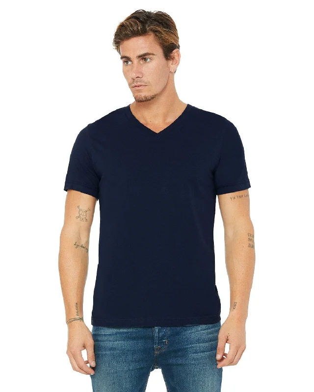 Bella+Canvas Unisex V-Neck T-Shirt | Navy