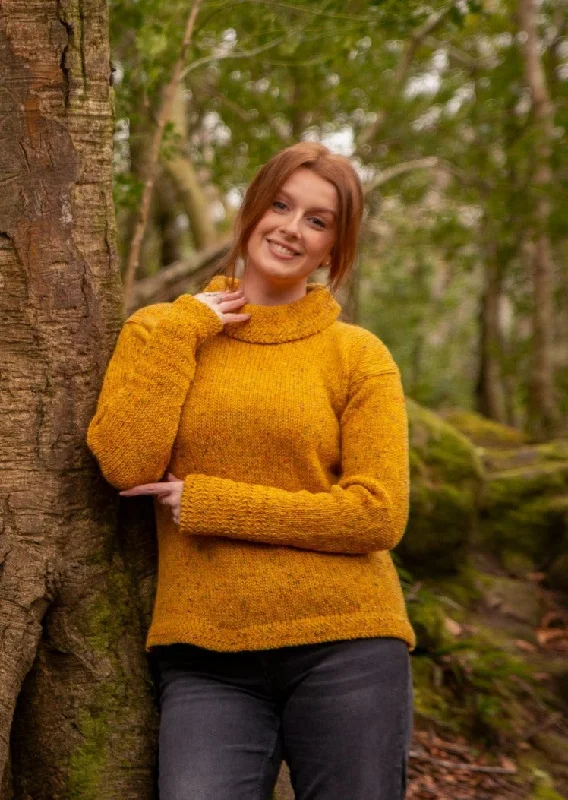Today's Deal Ladies Wool Tunic Sweater | Mustard