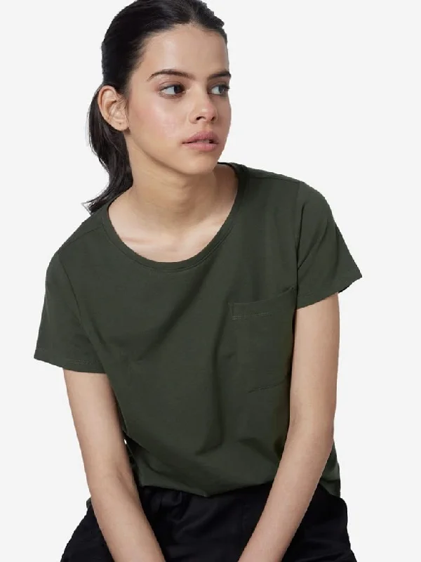 Weekend Offers That Shine LOV Khaki Leanne Crewneck T-Shirt
