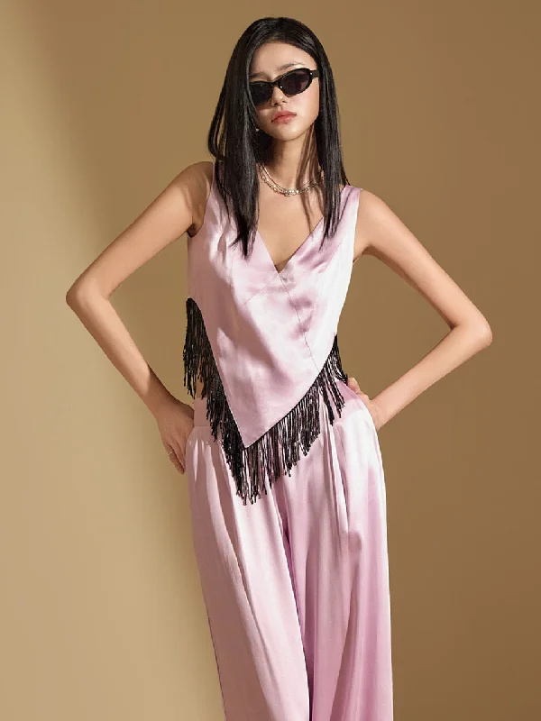 Hot Deal B9186 Beads Fringe Blouse