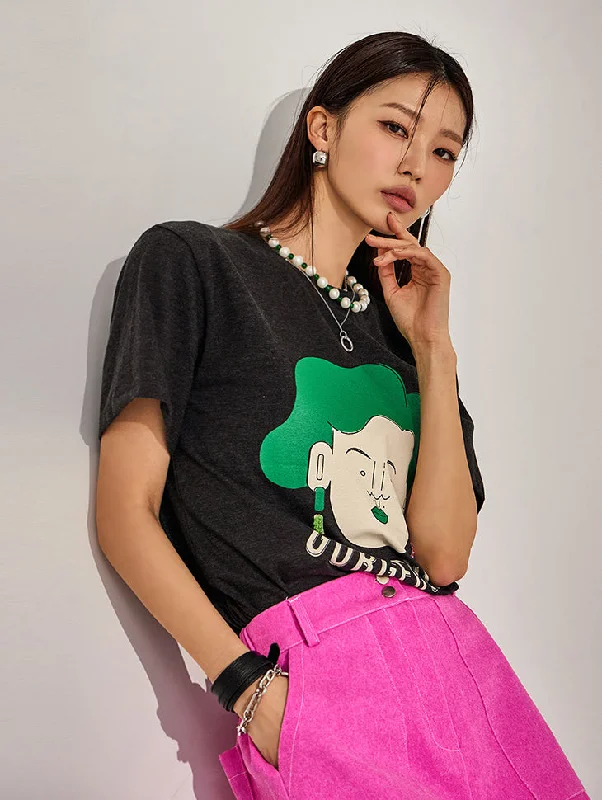 Deal of the Week E2967 Vivid Printing Half Top
