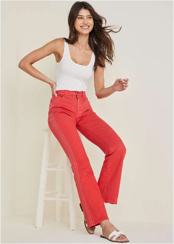 Extra Savings Americana Bootcut Jeans  - Scarlet