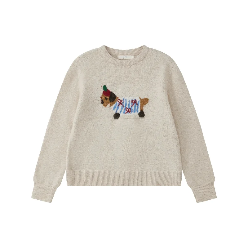 Limited Time 5174Q Dachshund Crewneck Sweater