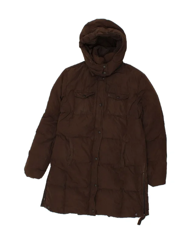 Weekend Savings Sensation BEST COMPANY Womens Hooded Padded Coat UK 18 XL Brown