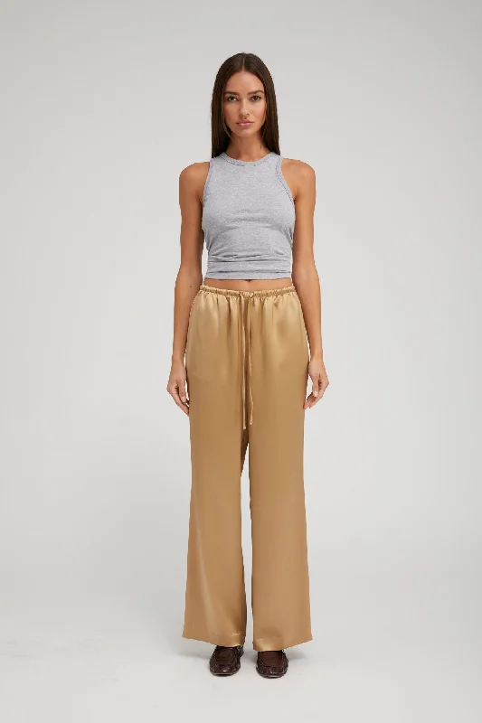 Price Fest Khaki Silk Kauai Pants