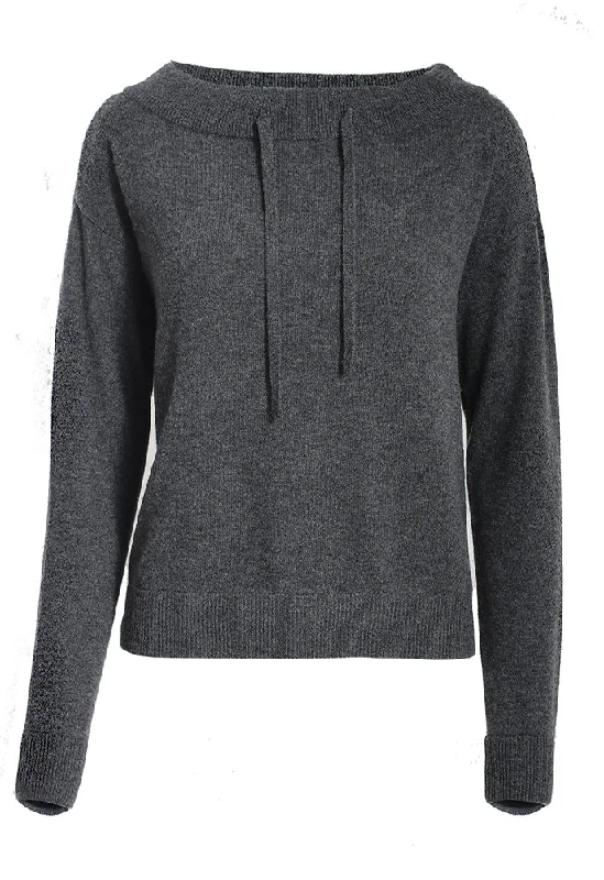 Weekend Deals That Wow Minnie Rose Cashmere Boat Neck Sweater with Drawstring