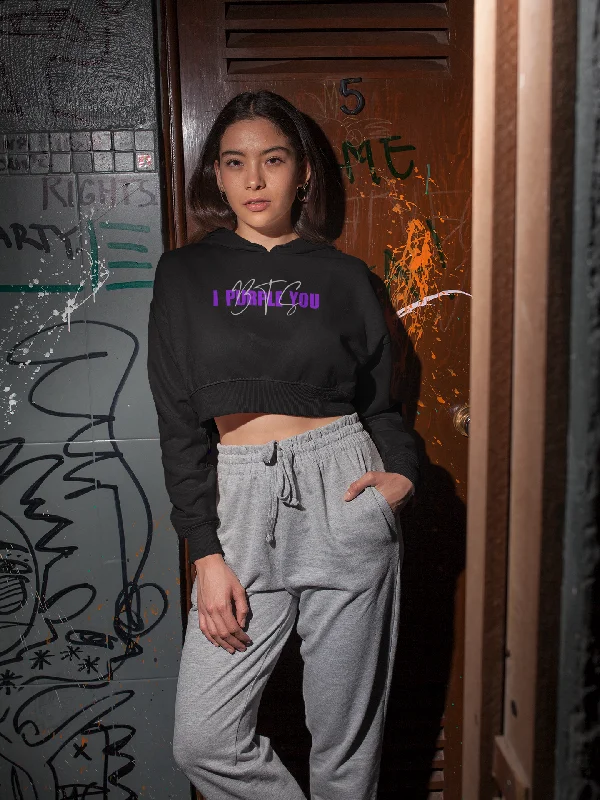 Weekend Savings Spree I Purple You : BTS - Winter Crop Hoodies