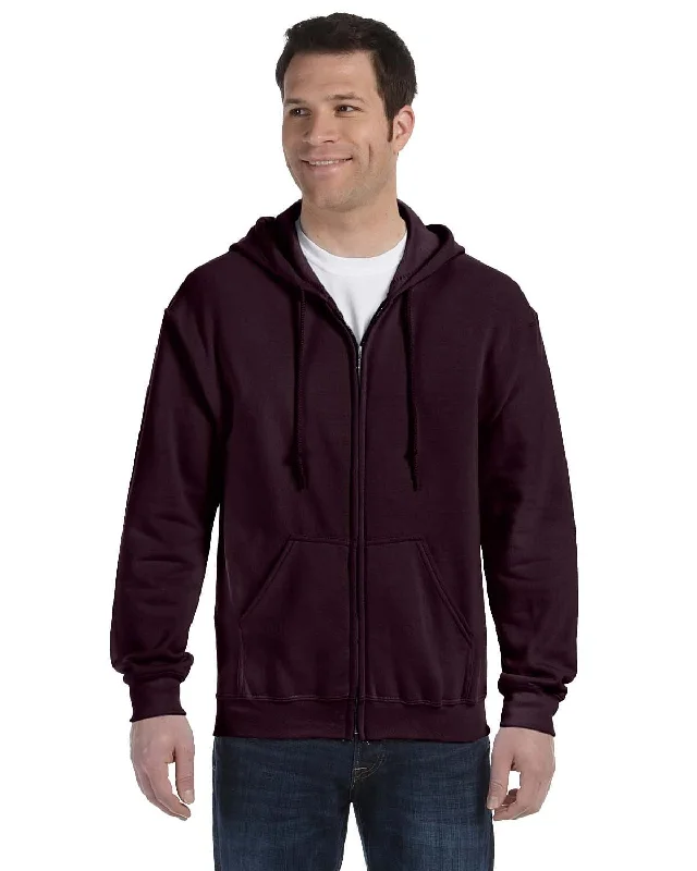 Gildan Heavy Blend 50/50 Full-Zip Hooded Sweatshirt | Dark Chocolate