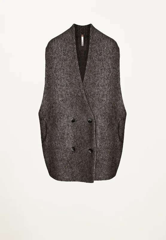 Price Blitz Logan Vest in Dark Brown