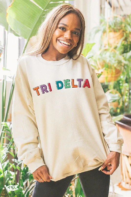 Last Chance Delta Delta Delta Stencil Crewneck