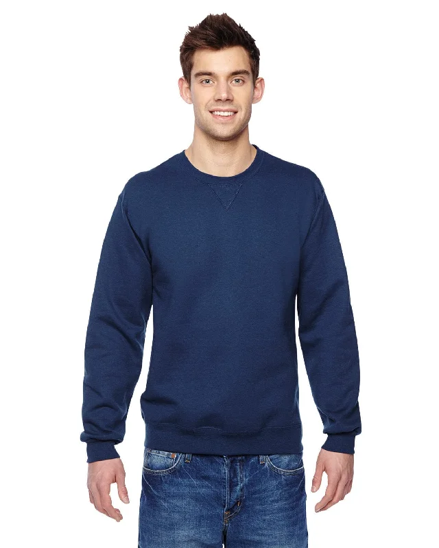 Fruit of the Loom Sofspun Crewneck Sweatshirt | J Navy