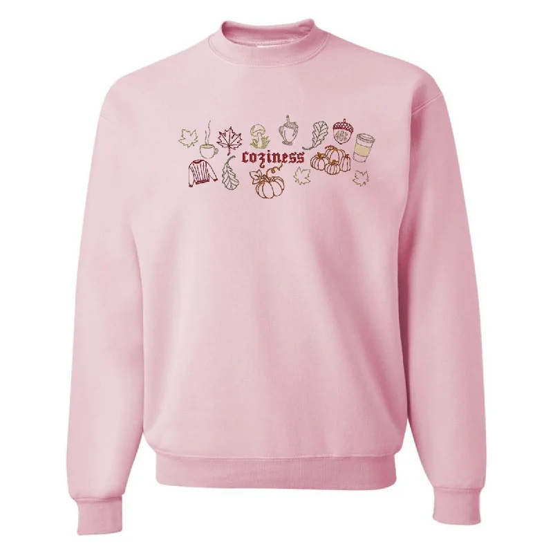 Massive Deals Monogrammed 'Fall Coziness' Embroidered Sweatshirt