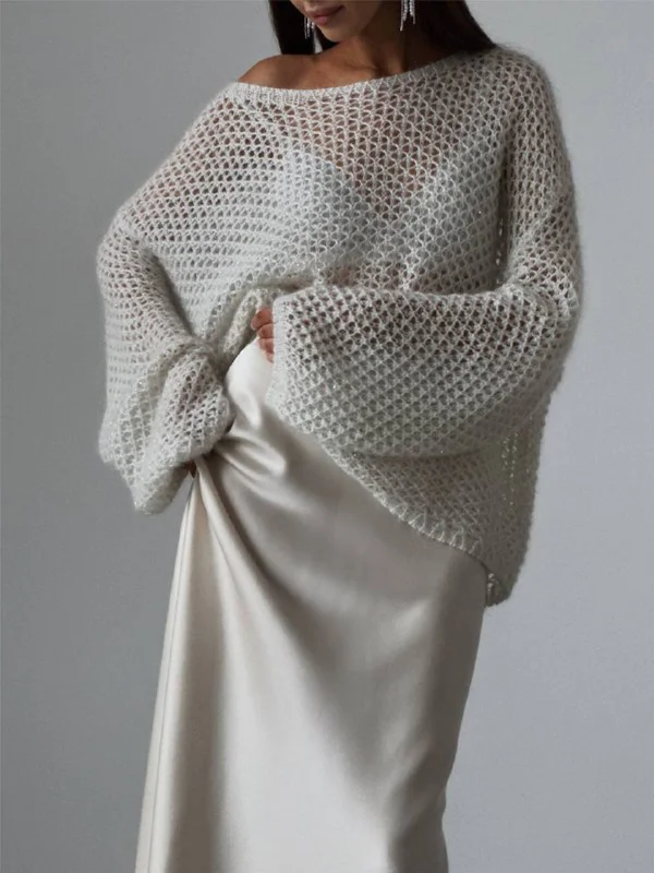 Overstock Sale Oversized Long Graceful Sleeve Sweater