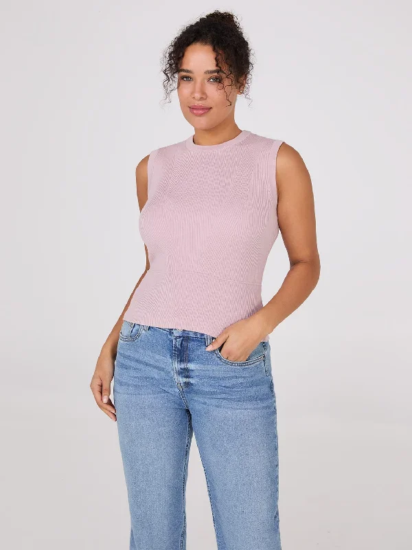 Online Specials Sleeveless Ribbed Sweater