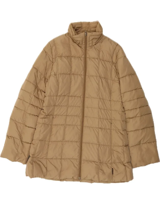 Special Price MONCLER Womens Padded Jacket Size 5 2XL Brown Polyamide