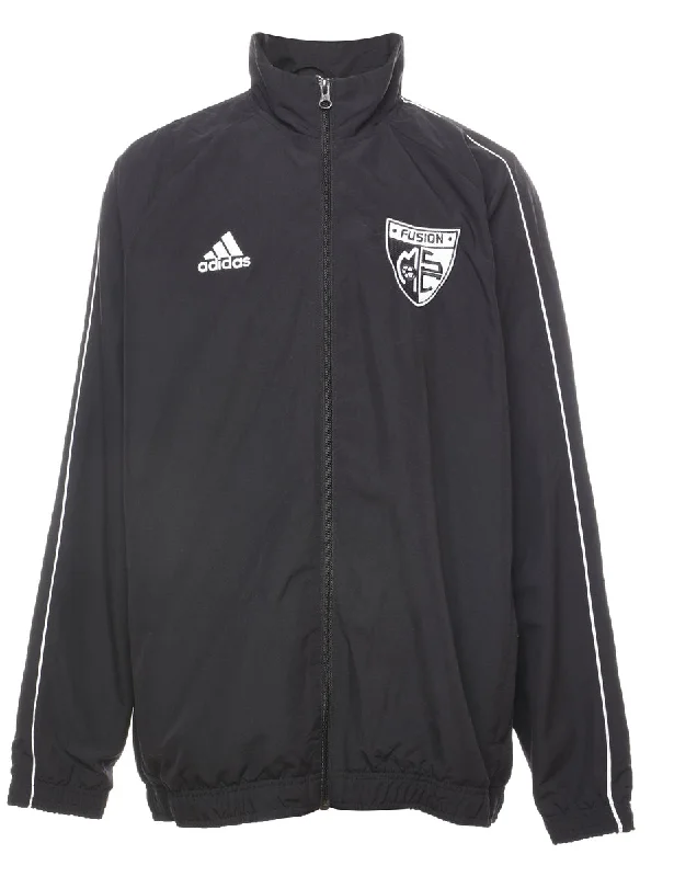 Adidas Dark Grey Nylon Jacket - L