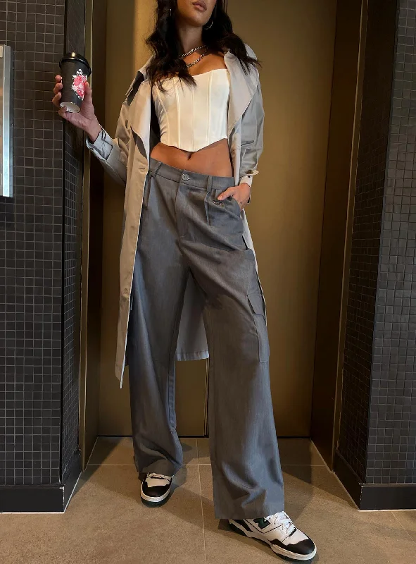 Price Slash Breeana Pants Grey