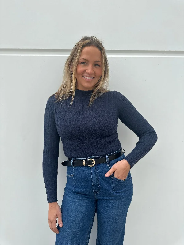 Savings Event Skyline Knit Top - Twilight