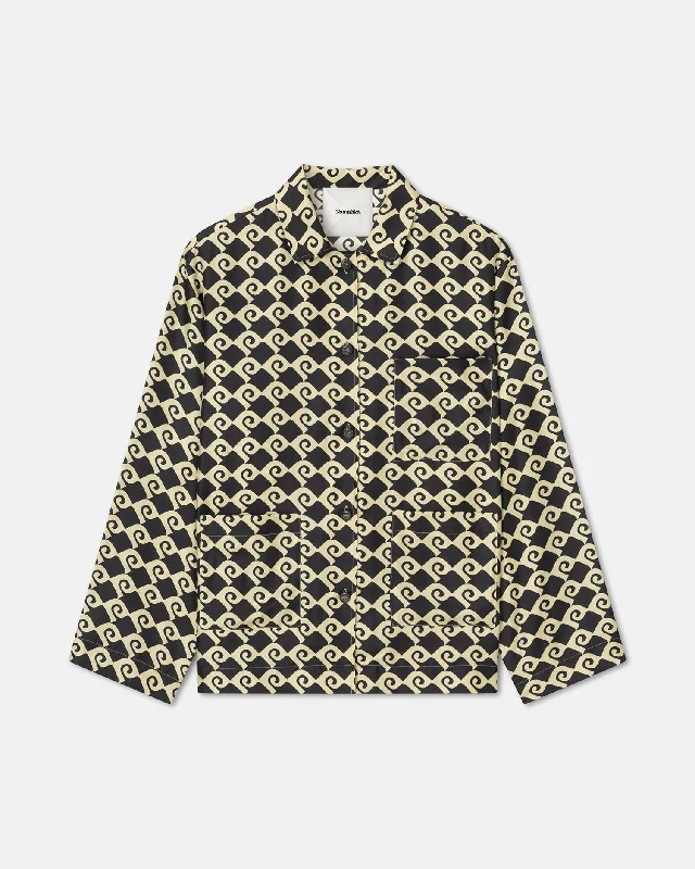 Overstock Sale Kamala - Printed Silk-Twill Shirt - Diamond Check