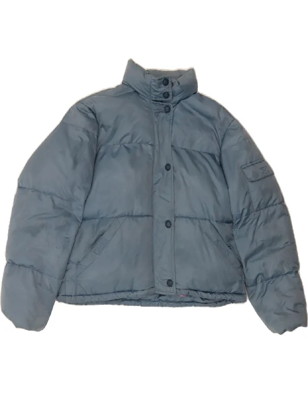 Time-Sensitive ARMANI JEANS Womens Padded Jacket UK 14 Medium Blue Polyamide