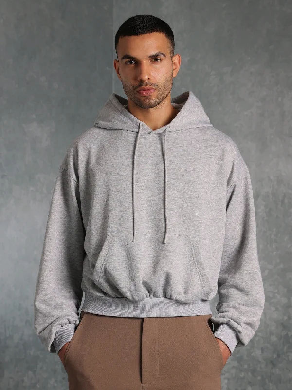 Crop Fit Lightweight Overhead Essential Hoodie