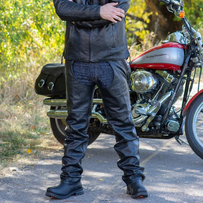 Exclusive Offer Open Road Unisex 4 Pocket Premium Leather Chaps