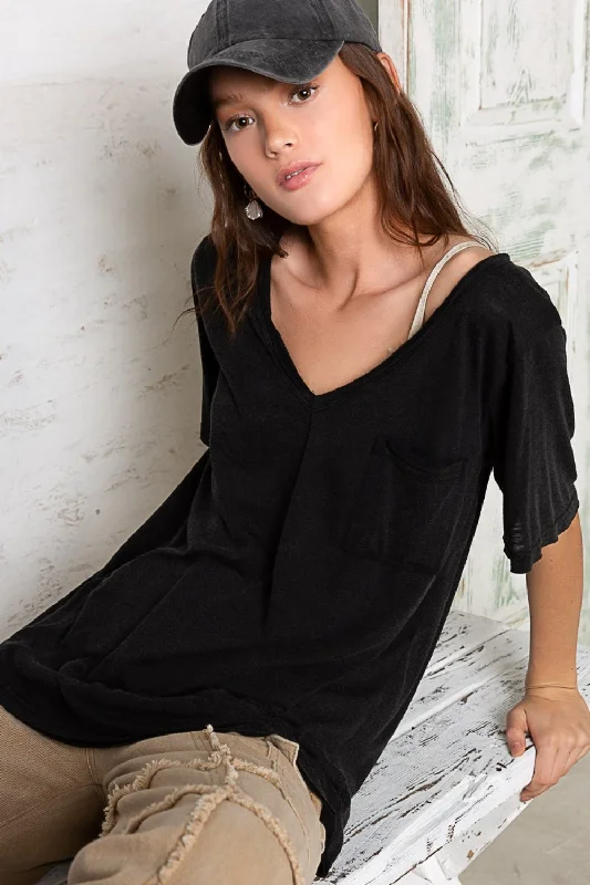 Clearance Sale POL V-Neck Short Sleeve T-Shirt