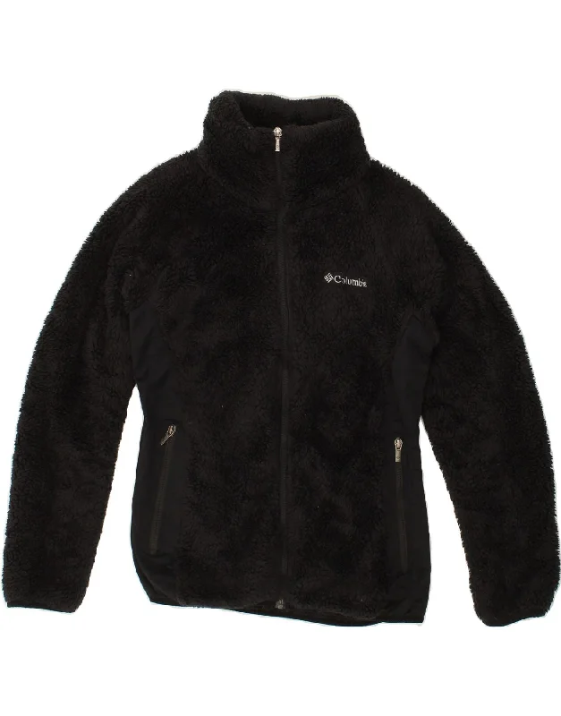 Weekend Offers That Delight COLUMBIA Womens Fleece Jacket UK 12 Medium Black Polyester