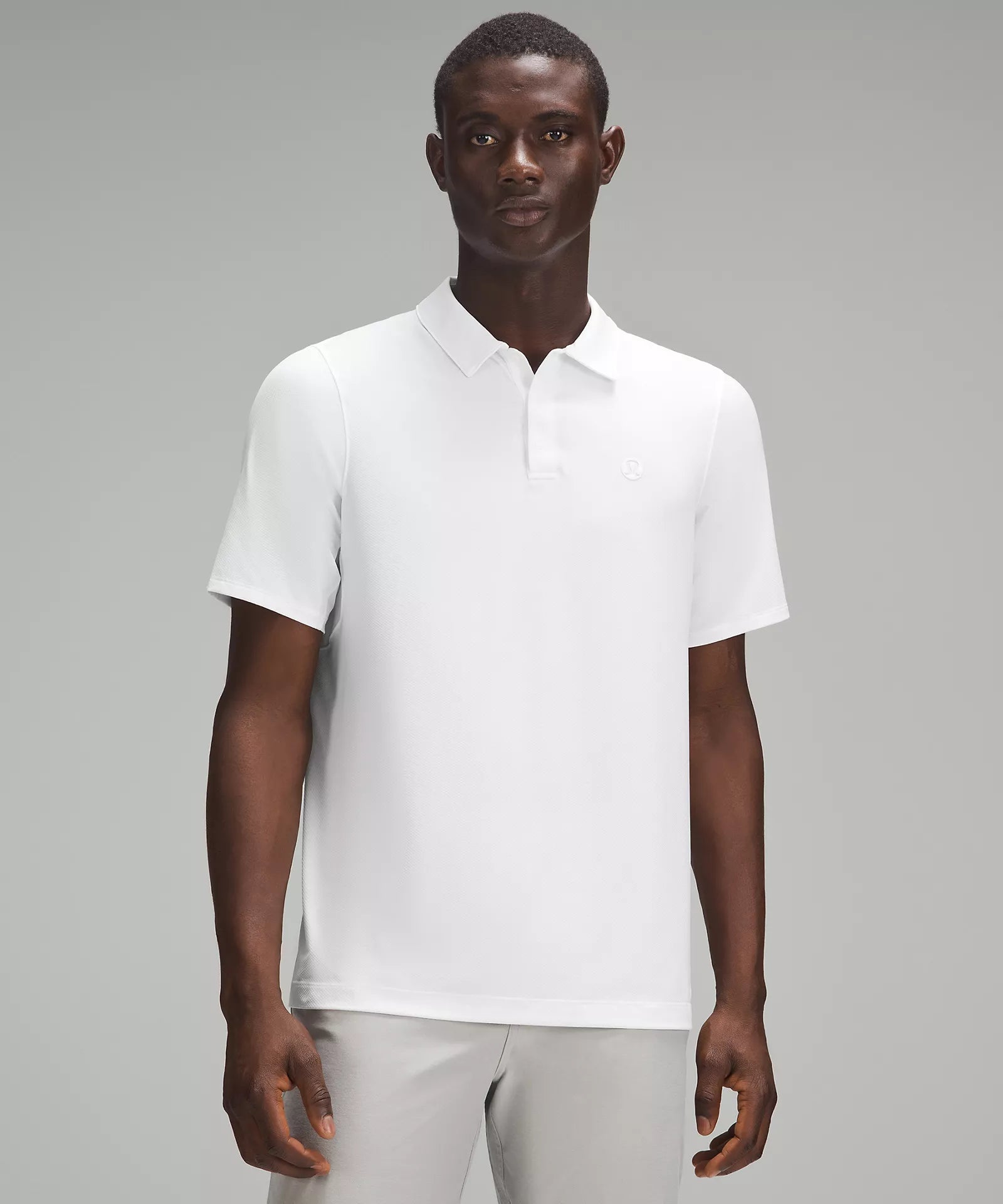 Men's Logo Sport Polo Short Sleeve | White