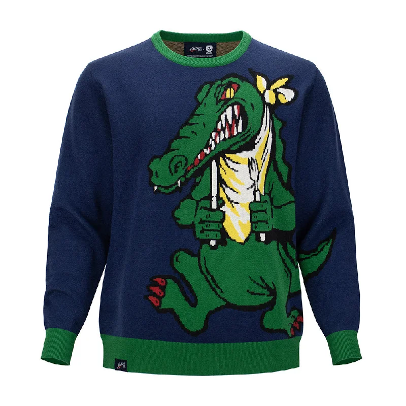 Huge Savings Jerry Garcia | Regular Sweater | Big Alligator Blue