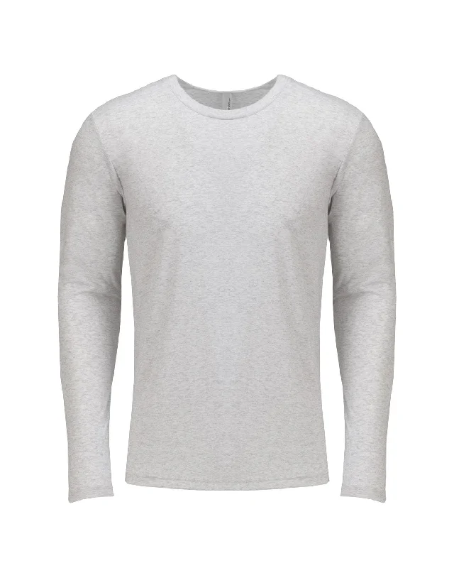 Next Level Triblend Long Sleeve Tee | Heather White