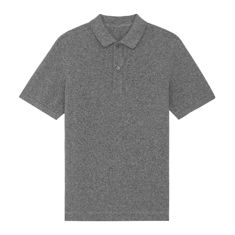 Low Cost Stanley/Stella Prepster Unisex Short Sleeve Polo (Stpu331) - Black Heather Mid Grey Low Cost Stanley/Stella Prepster Unisex Short Sleeve Polo (Stpu331) - Black Heather Mid Grey