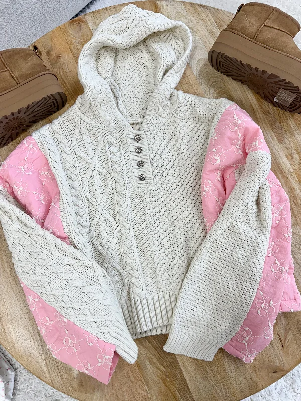 Can't Resist Pink Blossom Quilted Kit Sweater