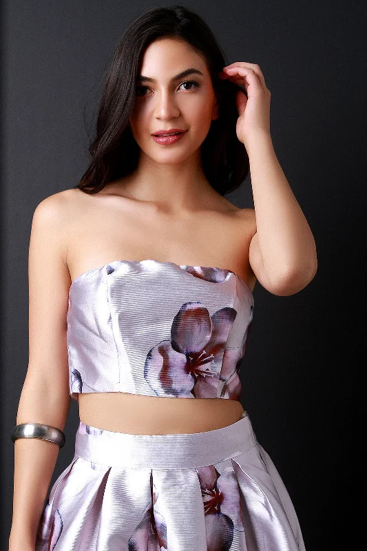 Markdowns Floral Print Tube Top