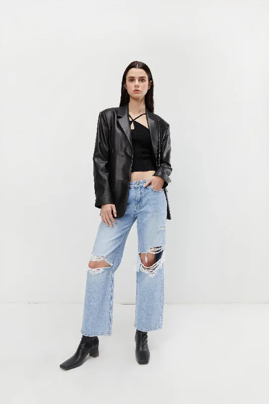 Weekend Deals That Sizzle DISTRESSED STRAIGHT LEG JEAN