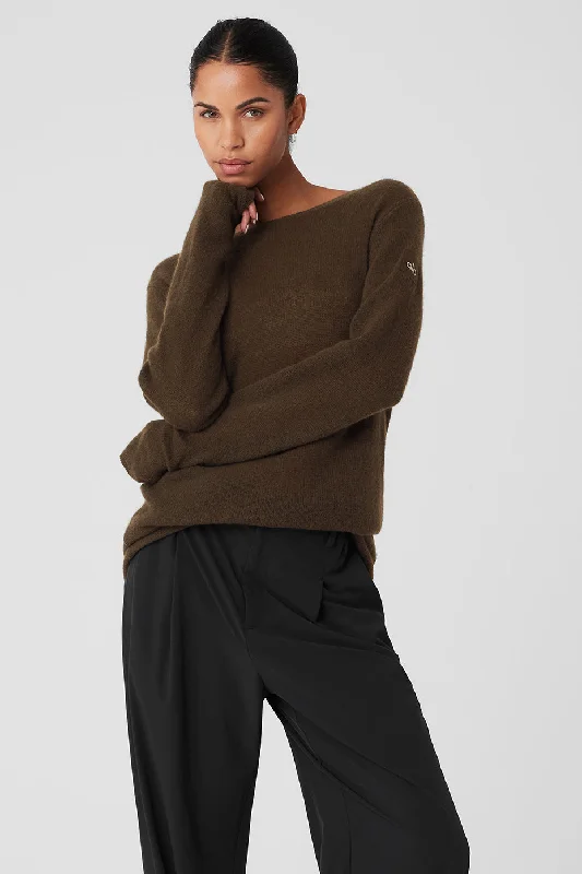 Midnight Madness Cashmere Reform Long Sleeve - Espresso