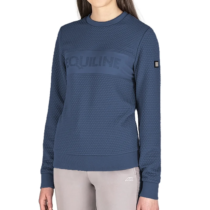 Great Deal Equiline Women's Elspete Textured Crew Neck Sweatshirt